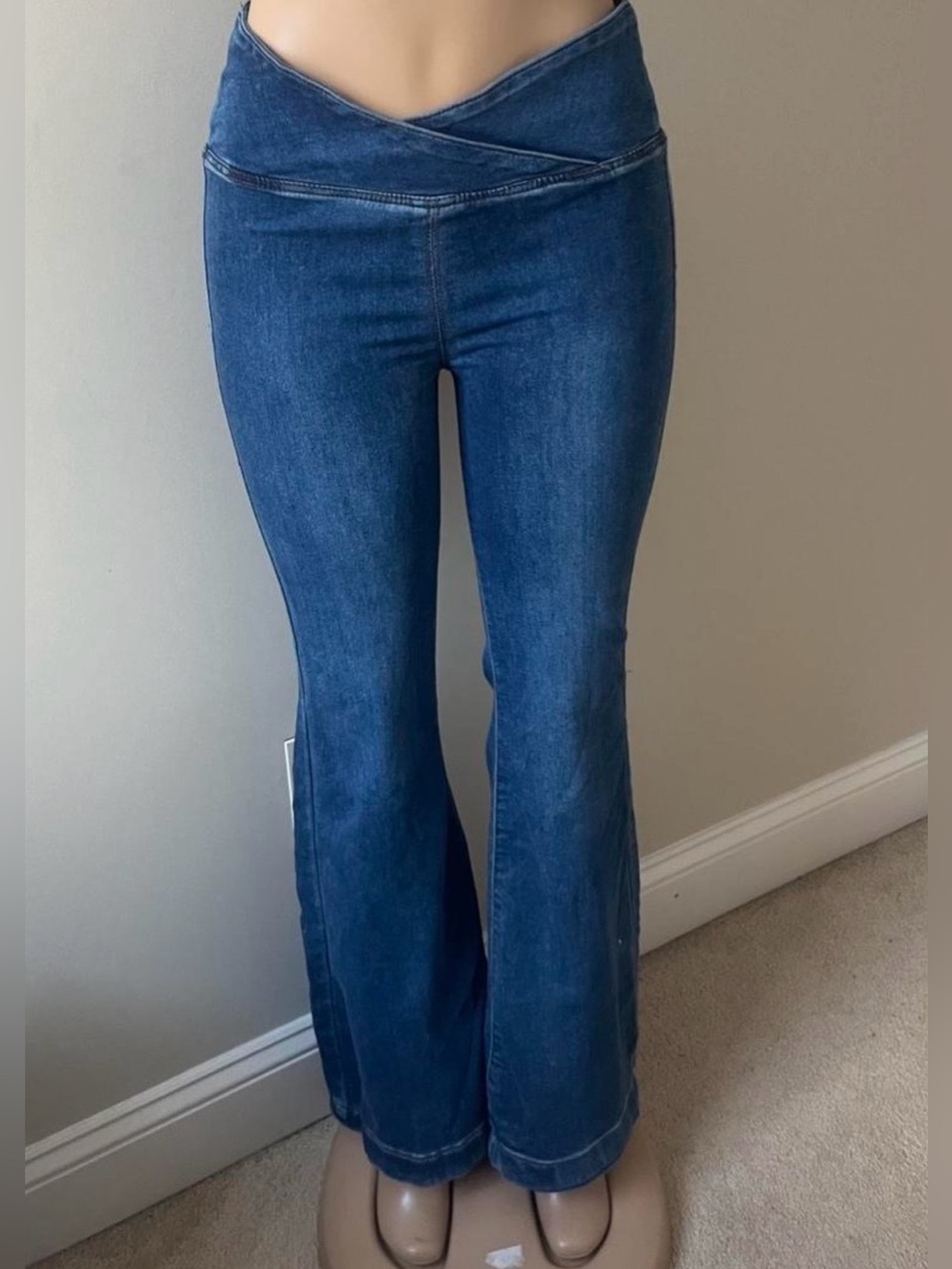Y2K Vanilla Star Pull On Flare Stretch Denim Jeans size 3